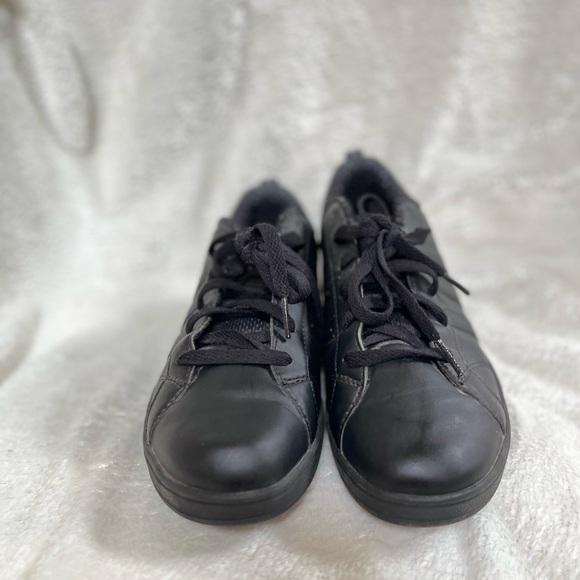 Mens Adidas Neo Label Advantage Clean VS Sneakers Triple Black F76599 - Picture 3 of 10